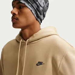 Nike Sportswear Club Fleece Hoodie Donkerbeige Donkerblauw