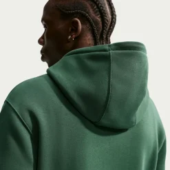 Nike Sportswear Club Fleece Hoodie Donkergroen Wit