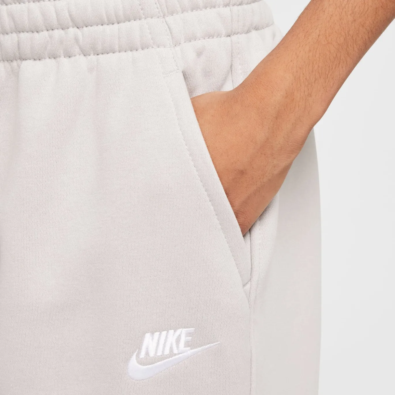 Nike Sportswear Club Fleece Hoodie Trainingspak Kids Grijs Wit