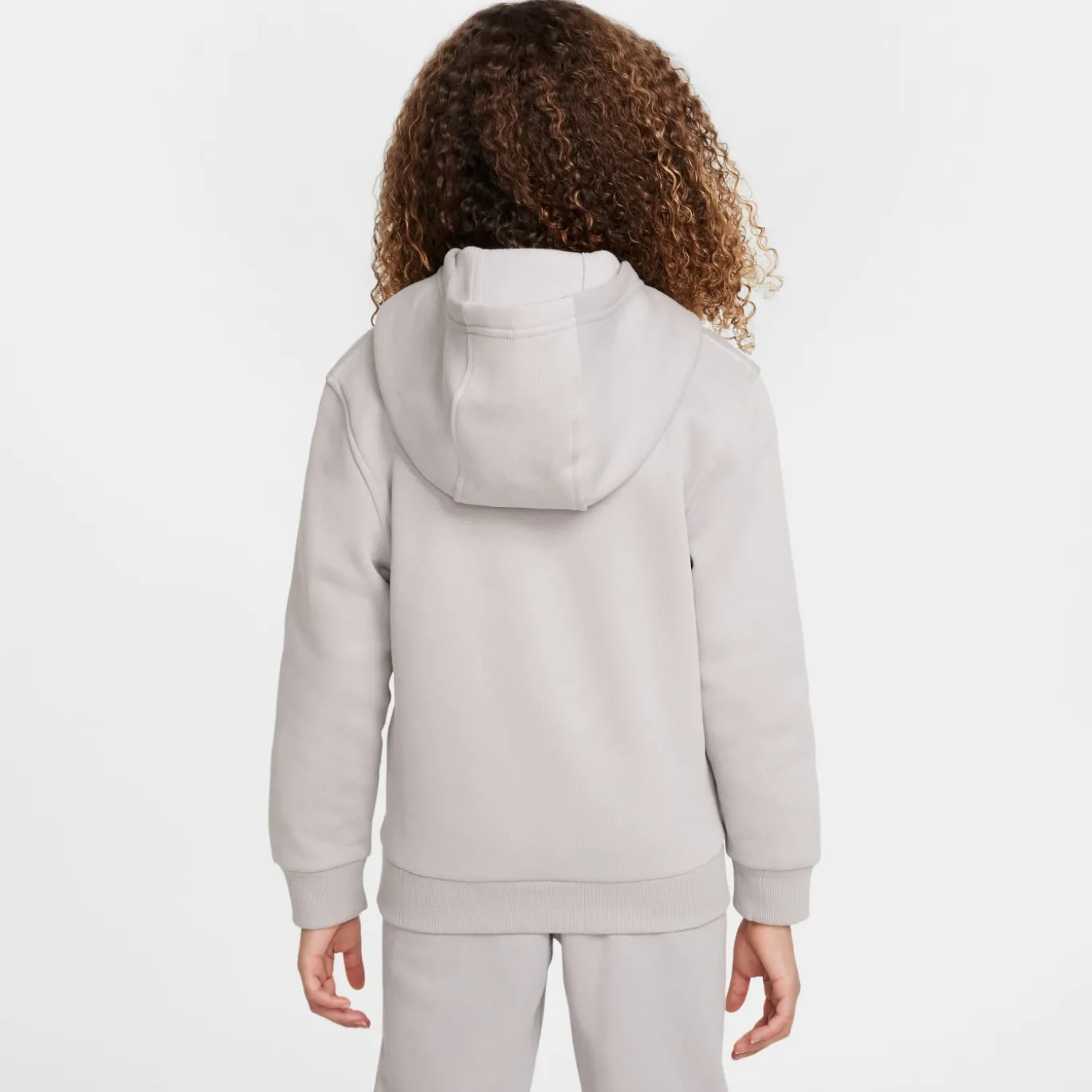 Nike Sportswear Club Fleece Hoodie Trainingspak Kids Grijs Wit