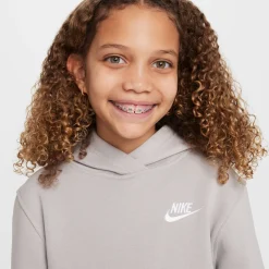 Nike Sportswear Club Fleece Hoodie Trainingspak Kids Grijs Wit