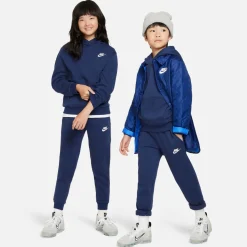 Nike Sportswear Club Fleece Hoodie Trainingspak Kids Donkerblauw Wit