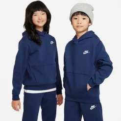 Nike Sportswear Club Fleece Hoodie Trainingspak Kids Donkerblauw Wit
