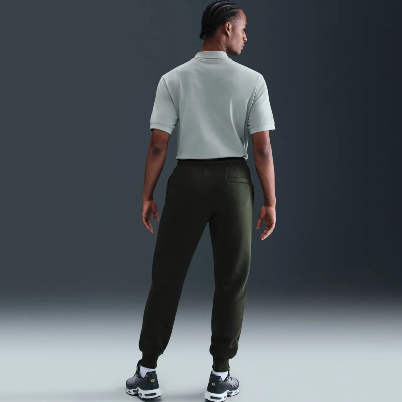 Nike Sportswear Club Fleece Joggingbroek Donkergroen Wit