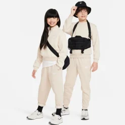 Nike Sportswear Club Fleece Joggingbroek Kids Lichtbeige Wit