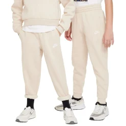 Nike Sportswear Club Fleece Joggingbroek Kids Lichtbeige Wit