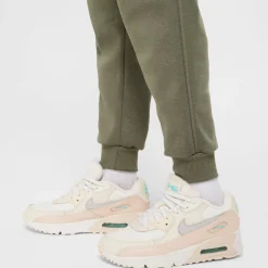 Nike Sportswear Club Fleece Joggingbroek Kids Olijfgroen Wit