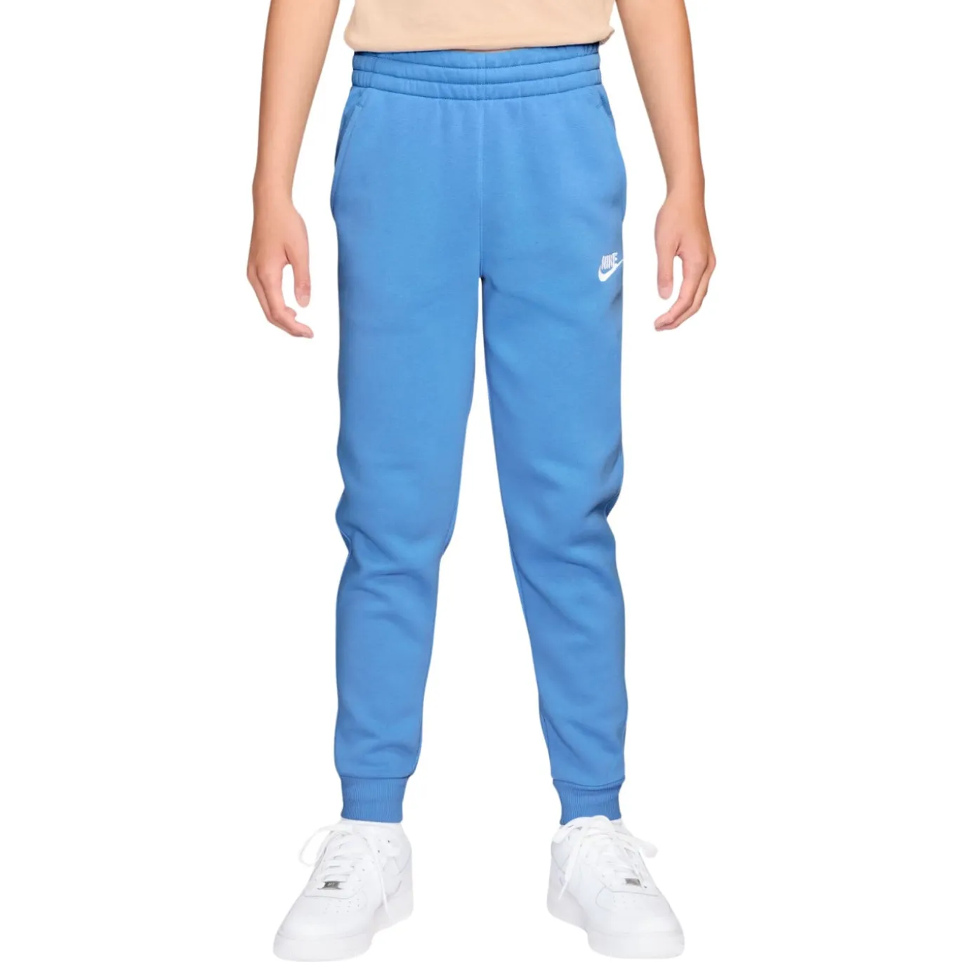 Nike Sportswear Club Fleece Joggingbroek Kids Blauw Wit