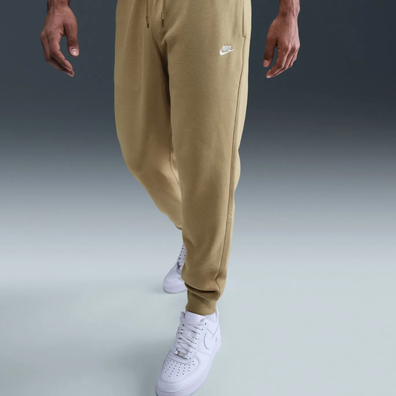 Nike Sportswear Club Fleece Joggingbroek Beige Wit