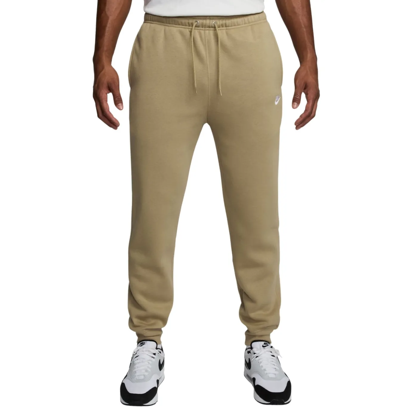 Nike Sportswear Club Fleece Joggingbroek Beige Wit