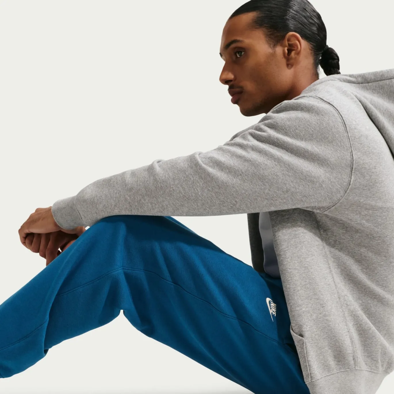 Nike Sportswear Club Fleece Joggingbroek Donkerblauw Beige