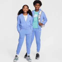 Nike Sportswear Club Fleece Joggingbroek Kids Paarsblauw Wit
