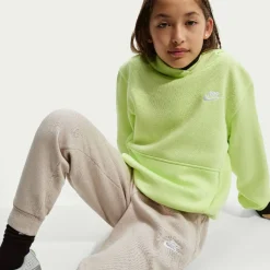 Nike Sportswear Club Fleece Joggingbroek Kids Lichtbruin Wit