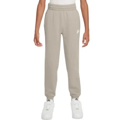 Nike Sportswear Club Fleece Joggingbroek Kids Lichtbruin Wit