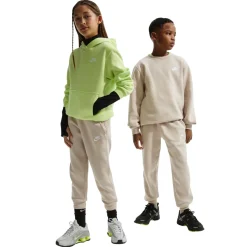 Nike Sportswear Club Fleece Joggingbroek Kids Lichtbruin Wit