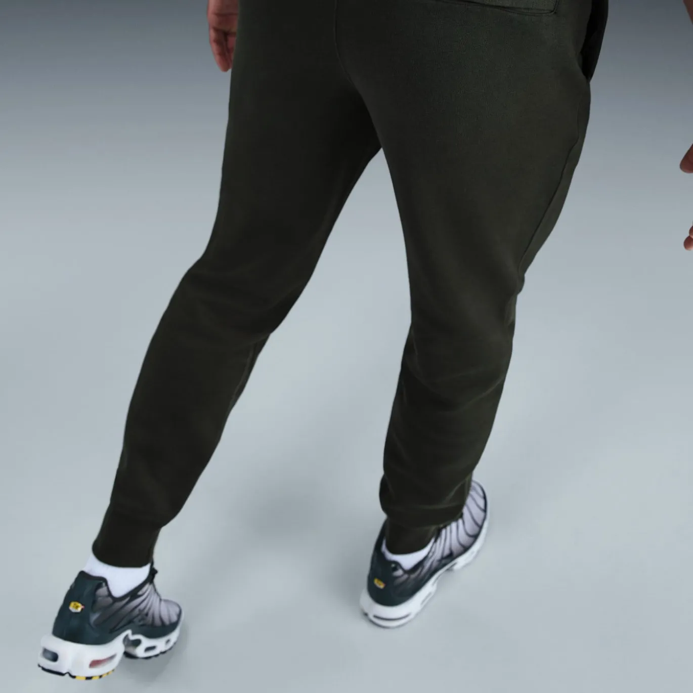 Nike Sportswear Club Fleece Joggingpak Hooded Donkergroen Wit