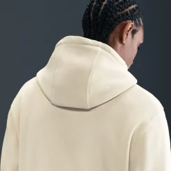 Nike Sportswear Club Fleece Joggingpak Hooded Lichtbeige Wit