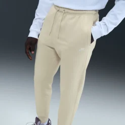 Nike Sportswear Club Fleece Joggingpak Hooded Lichtbeige Wit
