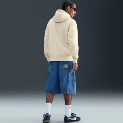 Nike Sportswear Club Fleece Joggingpak Hooded Lichtbeige Wit