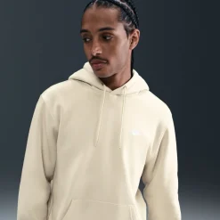 Nike Sportswear Club Fleece Joggingpak Hooded Lichtbeige Wit