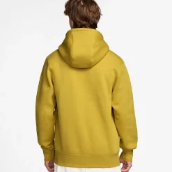 Nike Sportswear Club Fleece Joggingpak Hooded Donkergeel Wit