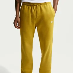 Nike Sportswear Club Fleece Joggingpak Hooded Donkergeel Wit