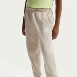 Nike Sportswear Club Fleece Joggingpak Hooded Kids Lichtbruin Wit