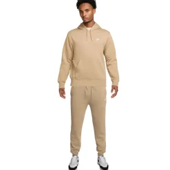 Nike Sportswear Club Fleece Joggingpak Hooded Beige Wit
