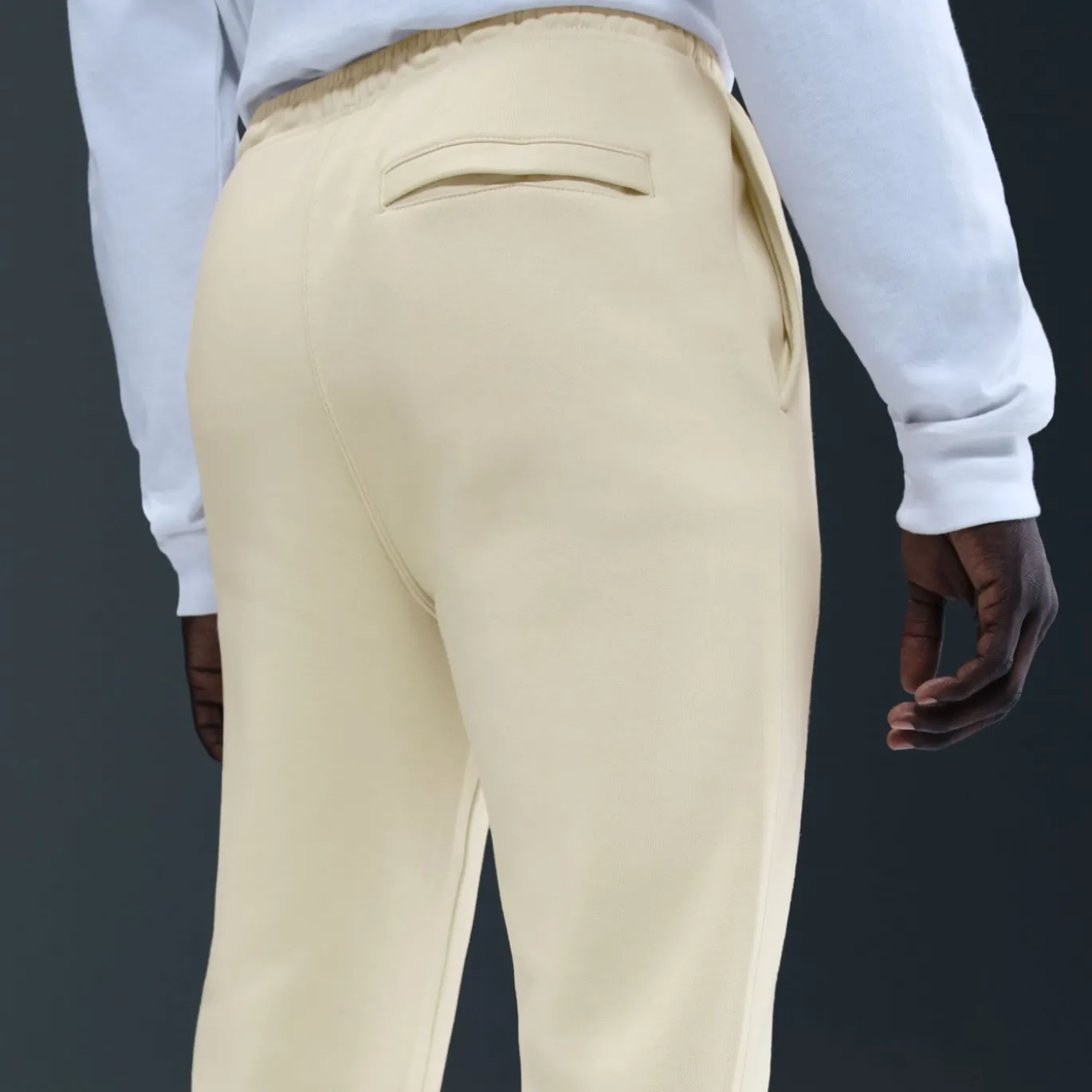 Nike Sportswear Club Fleece Joggingbroek Lichtbeige Wit
