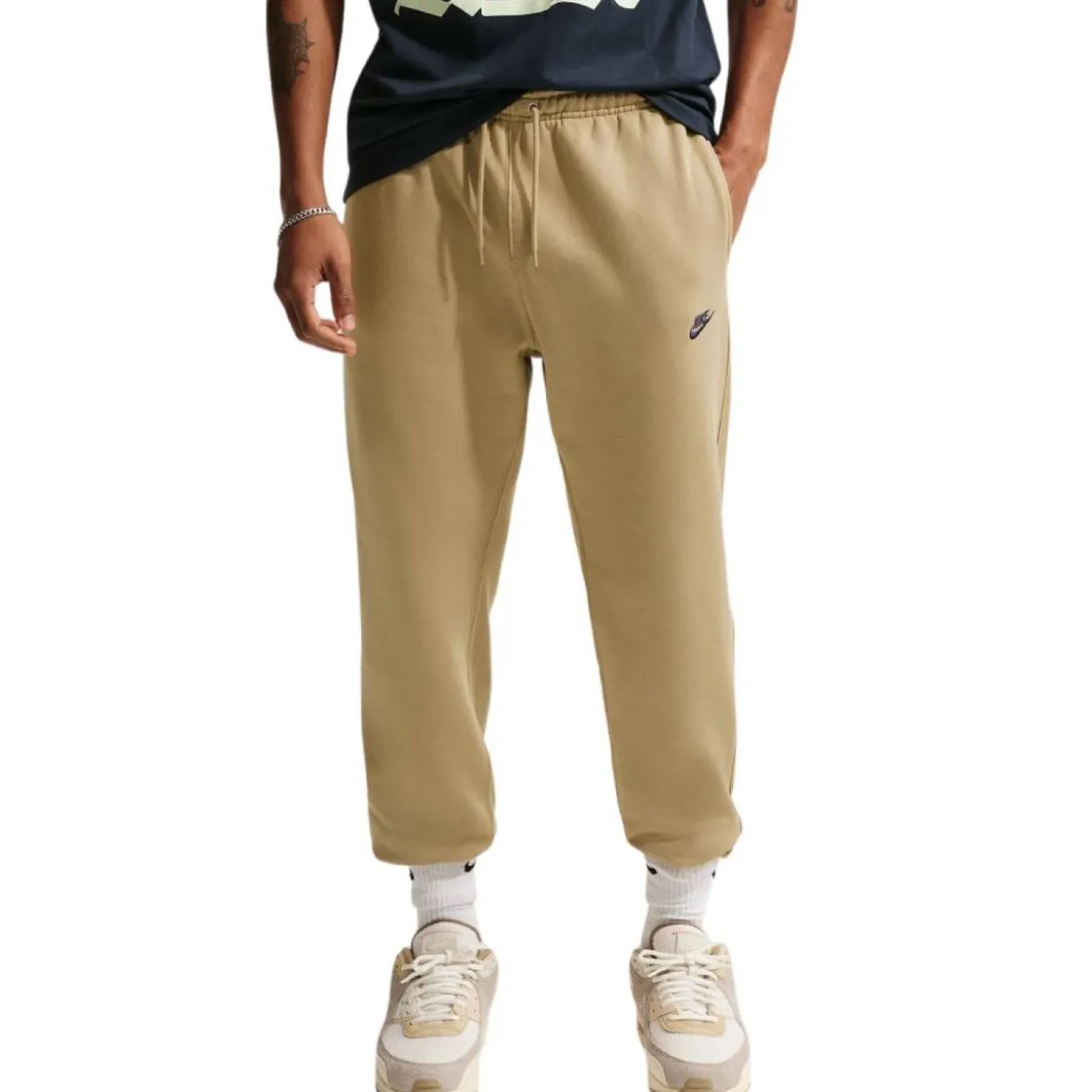 Nike Sportswear Club Fleece Joggingbroek Donkerbeige Donkerblauw