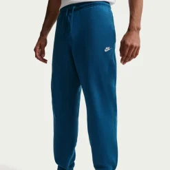 Nike Sportswear Club Fleece Joggingpak Hooded Donkerblauw Lichtbeige