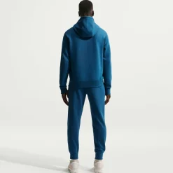 Nike Sportswear Club Fleece Joggingpak Hooded Donkerblauw Lichtbeige
