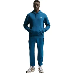 Nike Sportswear Club Fleece Joggingpak Hooded Donkerblauw Lichtbeige