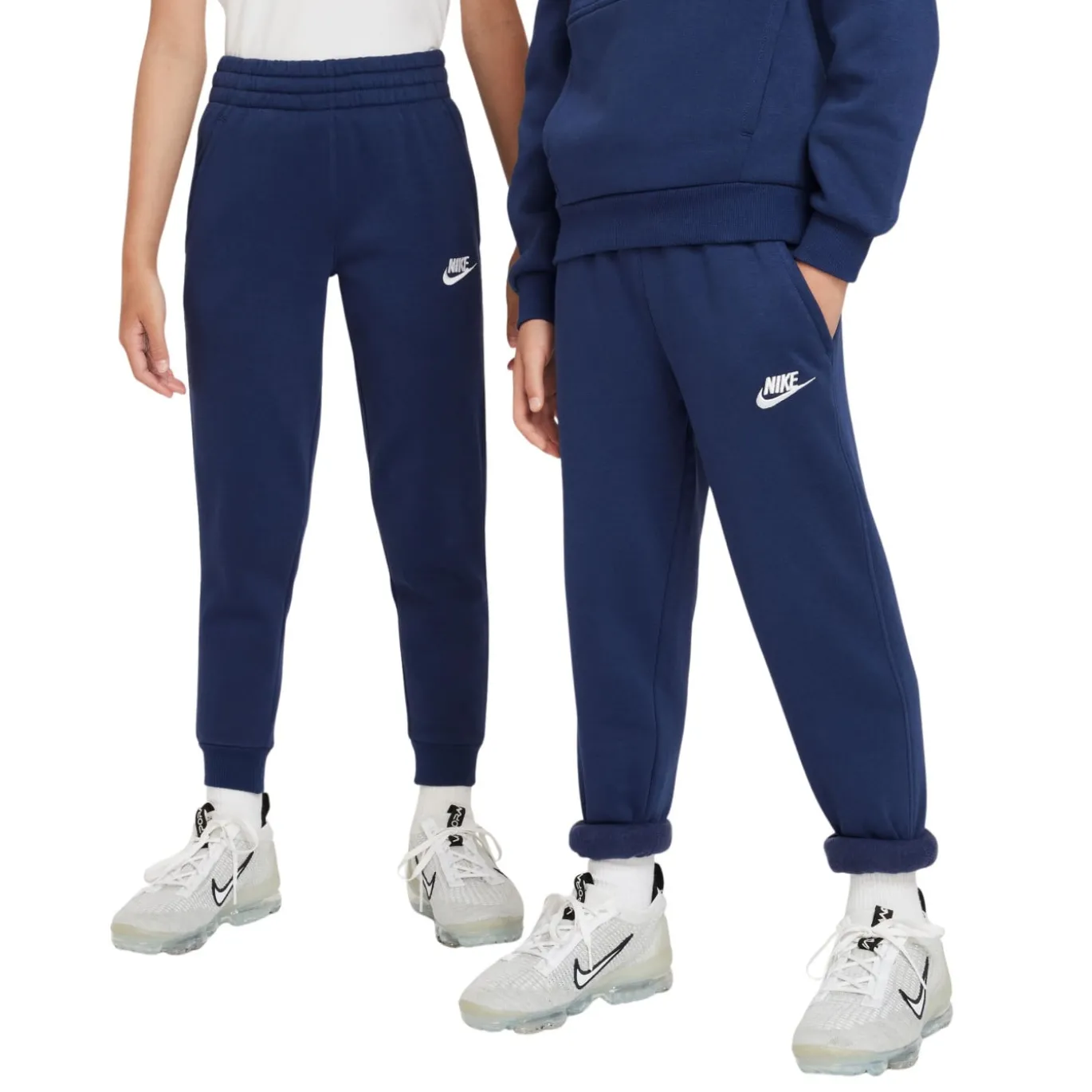 Nike Sportswear Club Fleece Trainingspak Kids Donkerblauw Wit