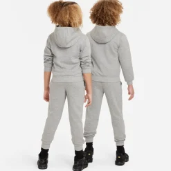 Nike Sportswear Club Fleece Trainingspak Full-Zip Hooded Kids Lichtgrijs Wit