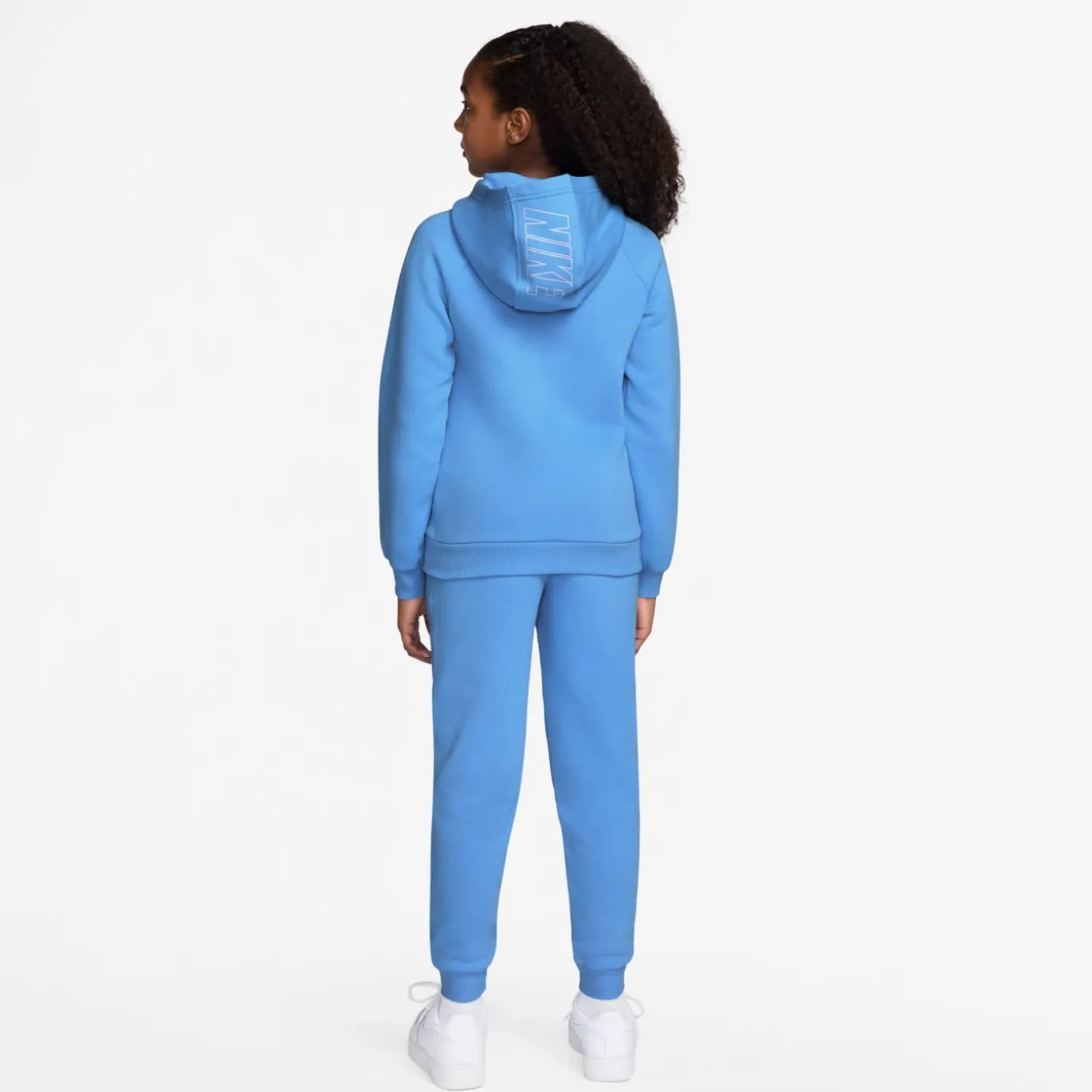 Nike Sportswear Club Fleece Trainingspak Hooded Kids Lichtblauw Wit