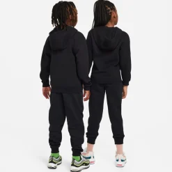 Nike Sportswear Club Fleece Trainingspak Full-Zip Hooded Kids Zwart Wit