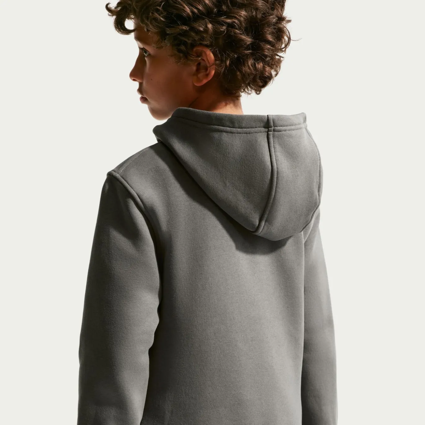 Nike Sportswear Club Fleece Trainingspak Hooded Kids Donkergrijs Wit