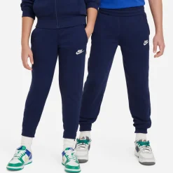 Nike Sportswear Club Fleece Trainingspak Full-Zip Hooded Kids Donkerblauw Wit