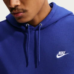 Nike Sportswear Club Fleece Trainingspak Hooded Felblauw Wit