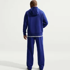 Nike Sportswear Club Fleece Trainingspak Hooded Felblauw Wit