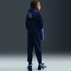 Nike Sportswear Club Fleece Trainingspak Hooded Kids Donkerblauw Wit