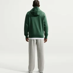 Nike Sportswear Club Fleece Trainingspak Hooded Donkergroen Wit