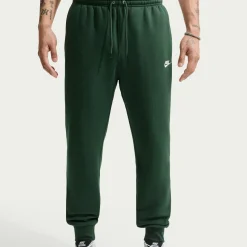Nike Sportswear Club Fleece Trainingspak Hooded Donkergroen Wit