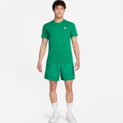 Nike Sportswear Club T-Shirt Groen Wit