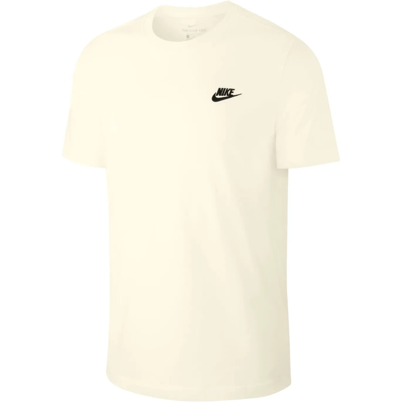 Nike Sportswear Club T-Shirt Lichtgeel Zwart
