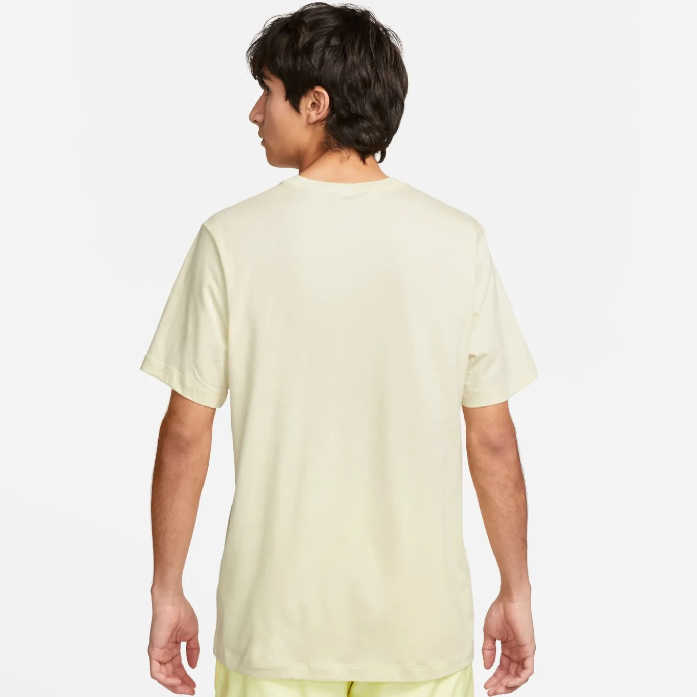 Nike Sportswear Club T-Shirt Lichtgeel Zwart