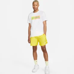 Nike Sportswear Club Woven Broekje Geel Wit