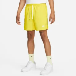Nike Sportswear Club Woven Broekje Geel Wit