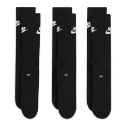 Nike Sportswear Everyday Essential Crew Sokken 3-Pack Zwart Wit